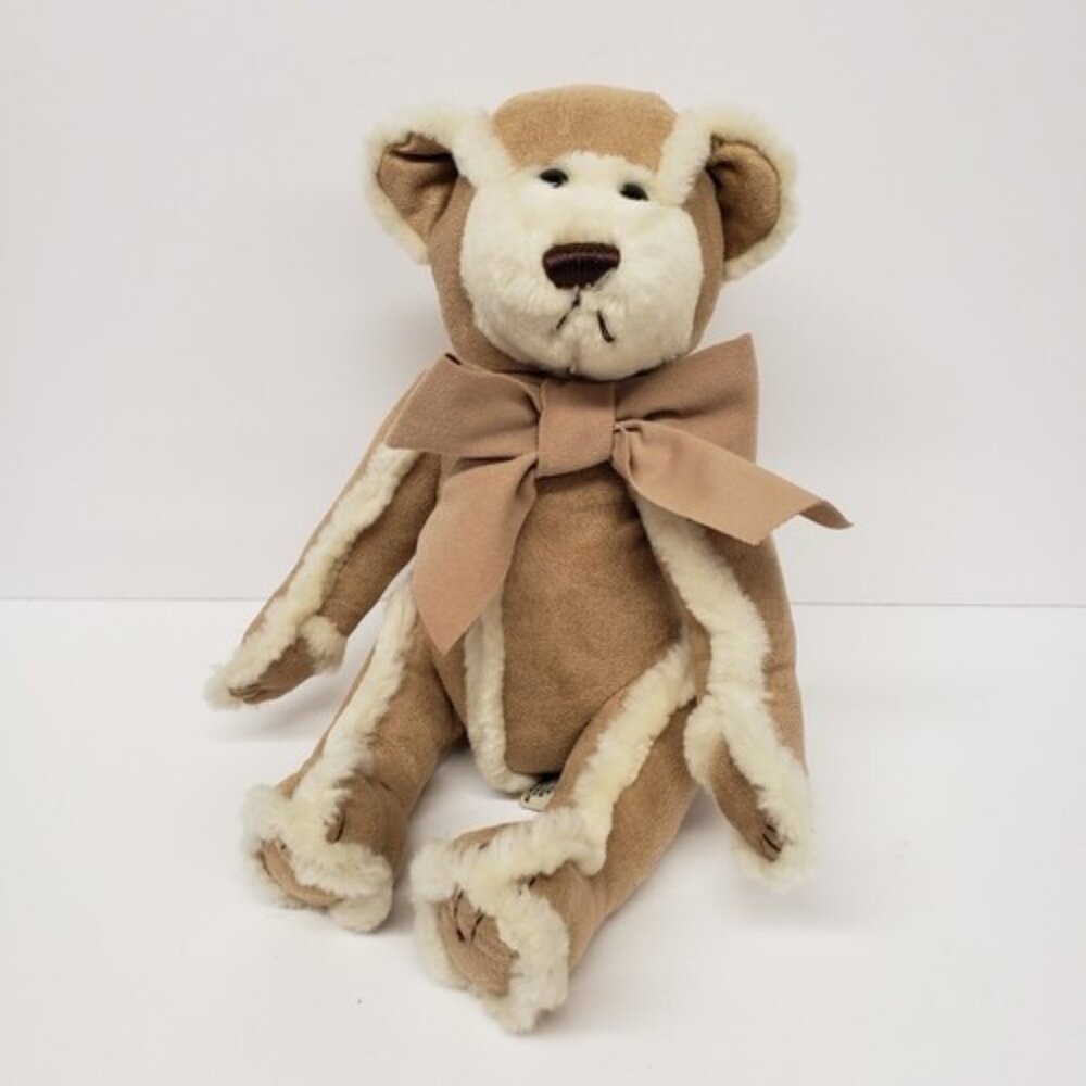 Bath and Body Works 9" Gingerbread Seated Teddy Bear Faux Suede Stuffed Plush